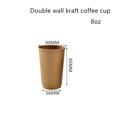 China PE Coated 300gsm Kraft Paper Coffee Cups BPA Free for sale