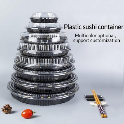 China Disposable Paper Tray Biodegradable Containers Pulp Lid Food Packaging Sushi Tray for sale
