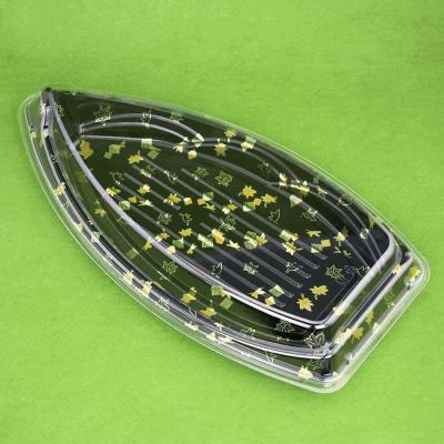 China Recyclable Disposable Plastic Sushi Sashimi Platter for sale