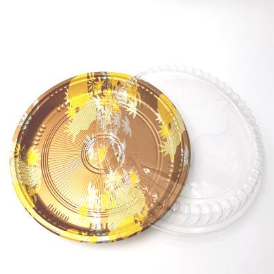 China Disposable PS Plastic Sushi Tray With Transparent Lid for sale