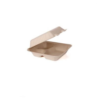 China Sugarcane Bagasse Sushi Biodegradable Take Away Box Disposable For Restaurant for sale