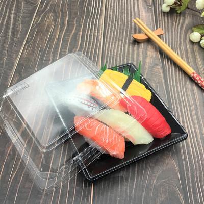 China Stackable Disposable Square PS Plastic Sandwich Platters for sale