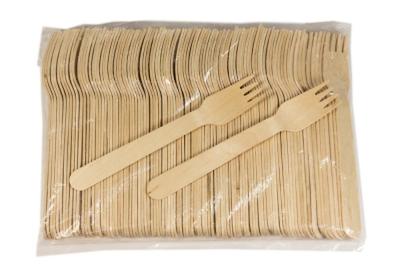 China Biodegradable Compostable Disposable Spoon Knife Fork Bamboo Wooden Cutlery for sale