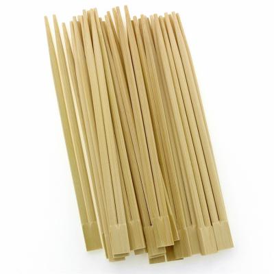China Square Natural Mao Bamboo disposable Chopsticks With Plastic Sleeve for sale