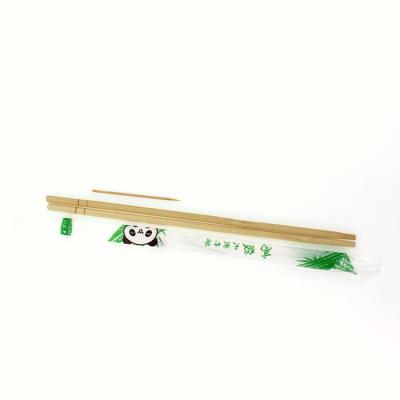 China Sterile Round Bamboo Disposable Chopsticks With OPP Packaging for sale