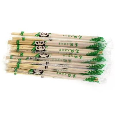 China 20cm Natural Customized Logo Round Disposable Bamboo Chopstick With Toothpicks à venda