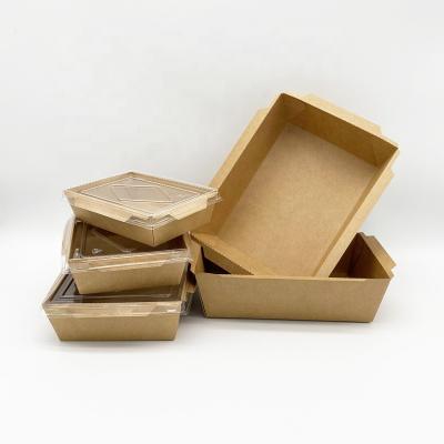 China Greaseproof Disposable Paper Containers For Taking Away Express Food for sale