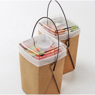 China Customized Disposable Takeaway Packaging Boxes Cup Shaped Noodle Packaging Boxes for sale