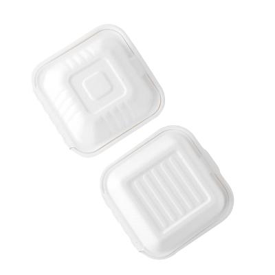 China Recycle Take To Go Sugarcane Bagasse Biodegradable Take Away Box Disposable for sale