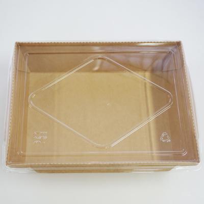 China Chinese Take Away Packaging Folding Box Kraft Paper Food Container For Sushi And Rice for sale