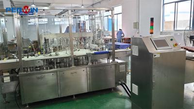 China PLC Bus Control Vial Filling Line with Argon Fill for Oxygen Level Below 5% for sale