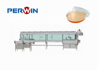 China 6 Lanes Petri Dish Filling Machine GMP Certified Cell Culture 4800 Pcs/Hour for sale