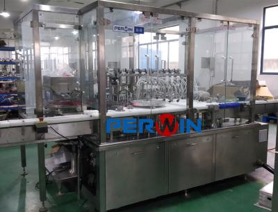 China Enchimento automático e obstrução da garrafa de vidro pequena da máquina com tela táctil do Lcd à venda