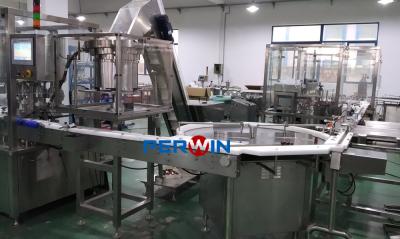 China 50ml enchimento Vial Filling Line, máquina de enchimento farmacêutica automática do xarope à venda