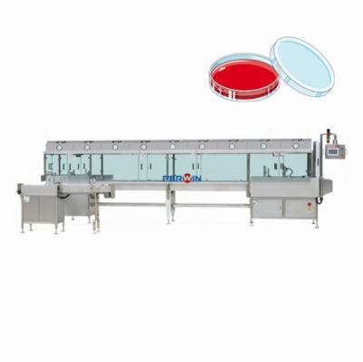 China Multilane Petri Dish Filling Machine , Petri Dish Filling System Agar Plate Pourer 90mm for sale