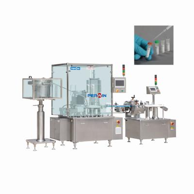 China GMP 4000BPH plc test tube filler Capping Labeling for sale