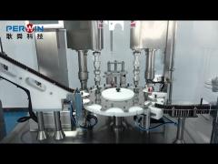 Aseptic decapping filling and capping machine for 2ml tubes