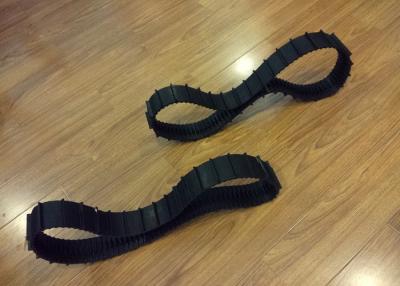 China 60 X 12.7 X 66 Custom Rubber Tracks For Robot Platform Lawn Mover Small Machinery for sale