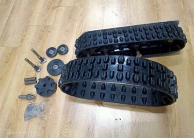 China Lightweight 60mm Pitch 20 Link Robot Rubber Tracks for sale