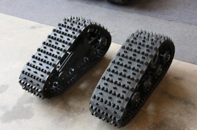 China 255mm Width Rubber Track System 400kg Loading For Tractor UTV for sale