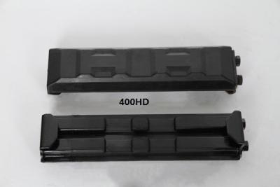 China 140 Pitch Excavator Rubber Pads Clip On Rubber Track Pads 406mm Length for sale