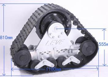 China 320mm Width Tire Replacement Snowmobile Track System 3t Loading for sale