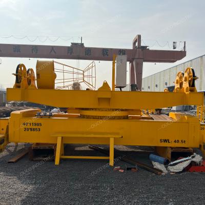 China SWL 40T Hydraulic Telescopic Spreader For Container Handling 20ft - 40ft for sale