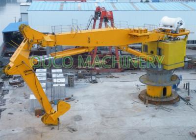 China 100 Ton Offshore Knuckle Boom Crane With Heavy Lifting ABS Hydraulic System for sale