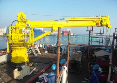 China Electric Hydraulic Offshore Pedestal Crane 1T 30M Telescopic Boom With ABS Certificate for sale