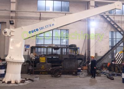 China Mini Marine electrical stiff boom crane  hydraulic crane and advanced components for sale