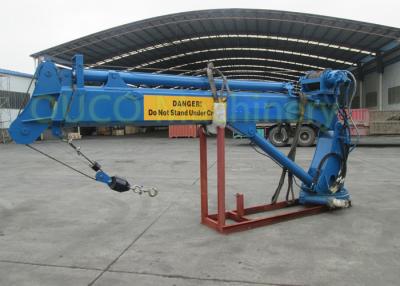 China 7t Marine telescopic hydraulic crane with international brand components for sale