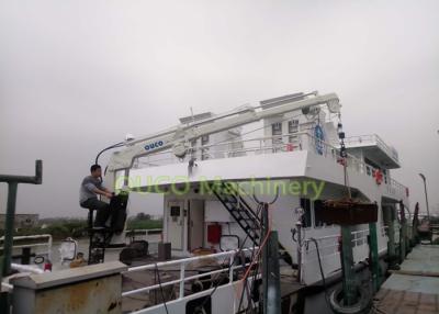 China Electro - Hydraulic Marine Yacht Tender Crane Telescopic Knuckle Boom 0.98T 5M for sale