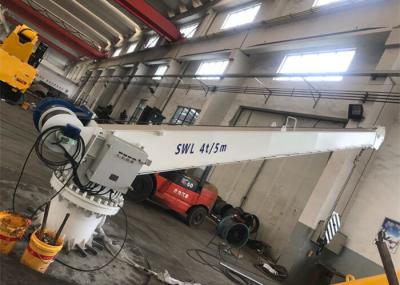 China High Safety Electric Jib Crane 4T 5M Boat Lifting Excellent Positioning Performance for sale
