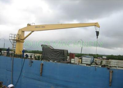 China Marine Straight Boom Crane Lifting Cargo 5T 13.5M Less Installation Area for sale