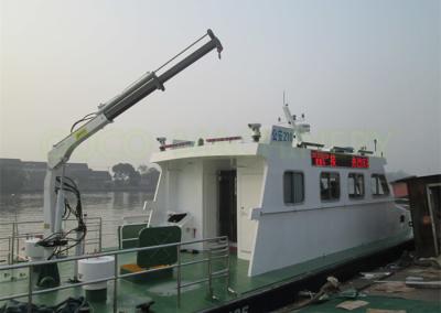China Hydraulic Marine Davit Crane 0.98T 5M Telescopic Boom Overload Protection for sale