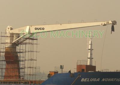 China 10 Tons 18m Hydraulic Fixed Stiff Boom Crane , Straight Boom Crane Steel Structure for sale