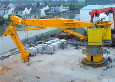 China Electro - Hydraulic Knuckle Boom Crane , Flexible Heavy Duty Crane 100T 10M for sale