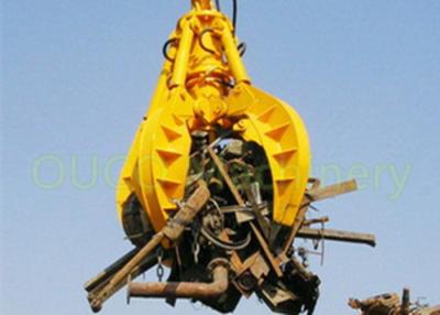 China Shockless Grab Bucket Scrap 4.5 Ton Electric Hydraulic Easy Maintenance for sale