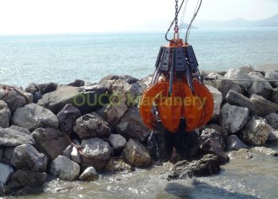 China Hydraulic Control Power Orange Peel Grab , Bulk Grab Bucket High Efficiency for sale