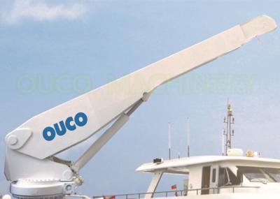 China Yacht  1T 4M Telescopic Boom Crane , Small Boat Crane CCS ABS BV Certified for sale