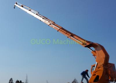 China Marine Deck Hydraulic Folding Crane 55 KW 6T 22M 360° Continuous Rotation for sale