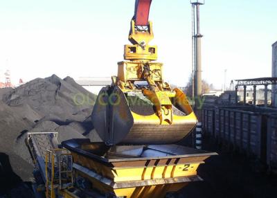 China Hydraulic Coal Clamshell Grab Bucket 9.5 T Vessel Crane Handling Equipment for sale