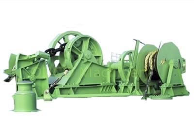 China Low Noise Marine Deck Winches , Double Drum Winch Low Power Consumption for sale