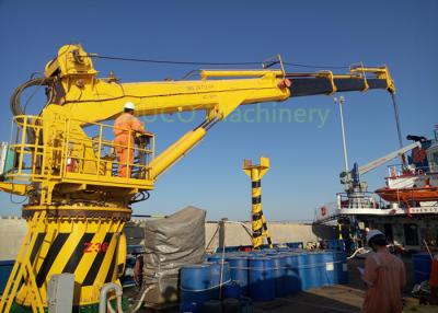 China 30 M Telescopic Marine Hydraulic Crane With ABS Class And Advanced Components for sale
