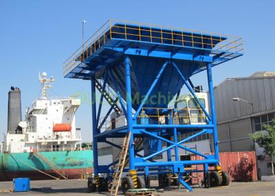 China Belt Conveyor Port Hopper 45 Ton Unloading Coal With Dust Proof Equipment for sale
