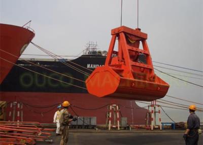 China Hydraulic Vessel Single Rope Grab Remote Control 12m³ Cargo Unloading Sand for sale