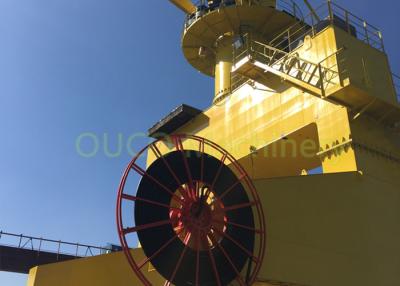 China Electrical Marine Harbour Crane Long Range , Shipyard Port Machine Yellow for sale