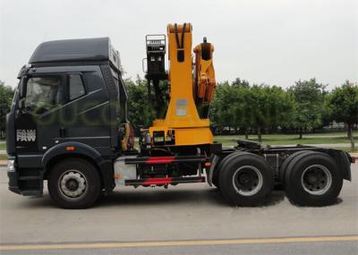 China Equipo montado camión telescópico de la grúa del auge del taller que corre suavemente en venta