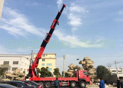 China Hydraulic 50t Semi Knuckle Movable Jib Crane Loader Truck Mounted With Foldable Boom for sale