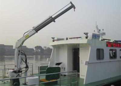 China White Color 0.98T5M Hydraulic Marine Crane Telescopic Boom Boat Crane For Boat for sale